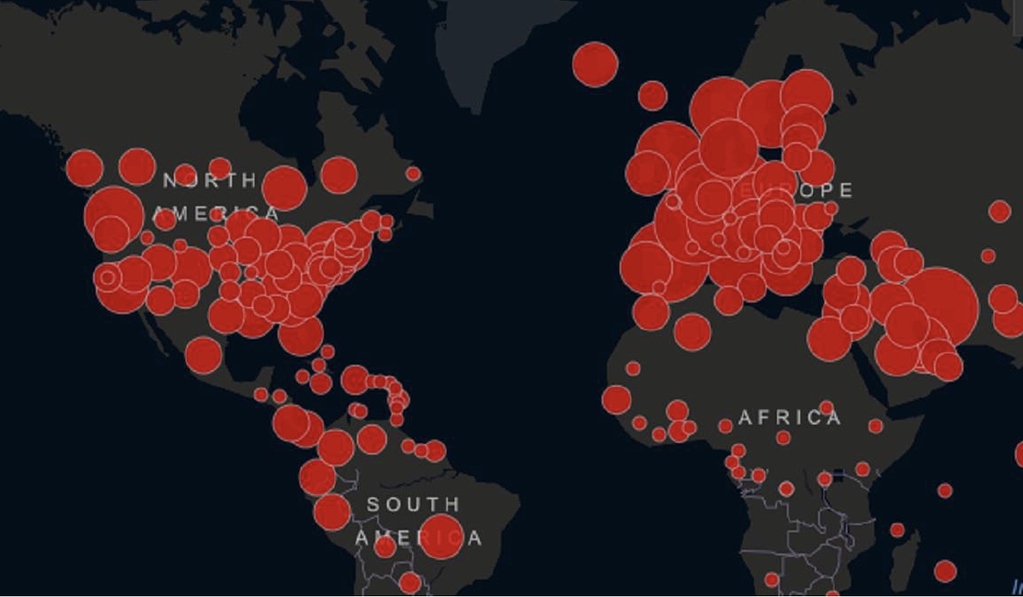 Карта коронавируса карта мира